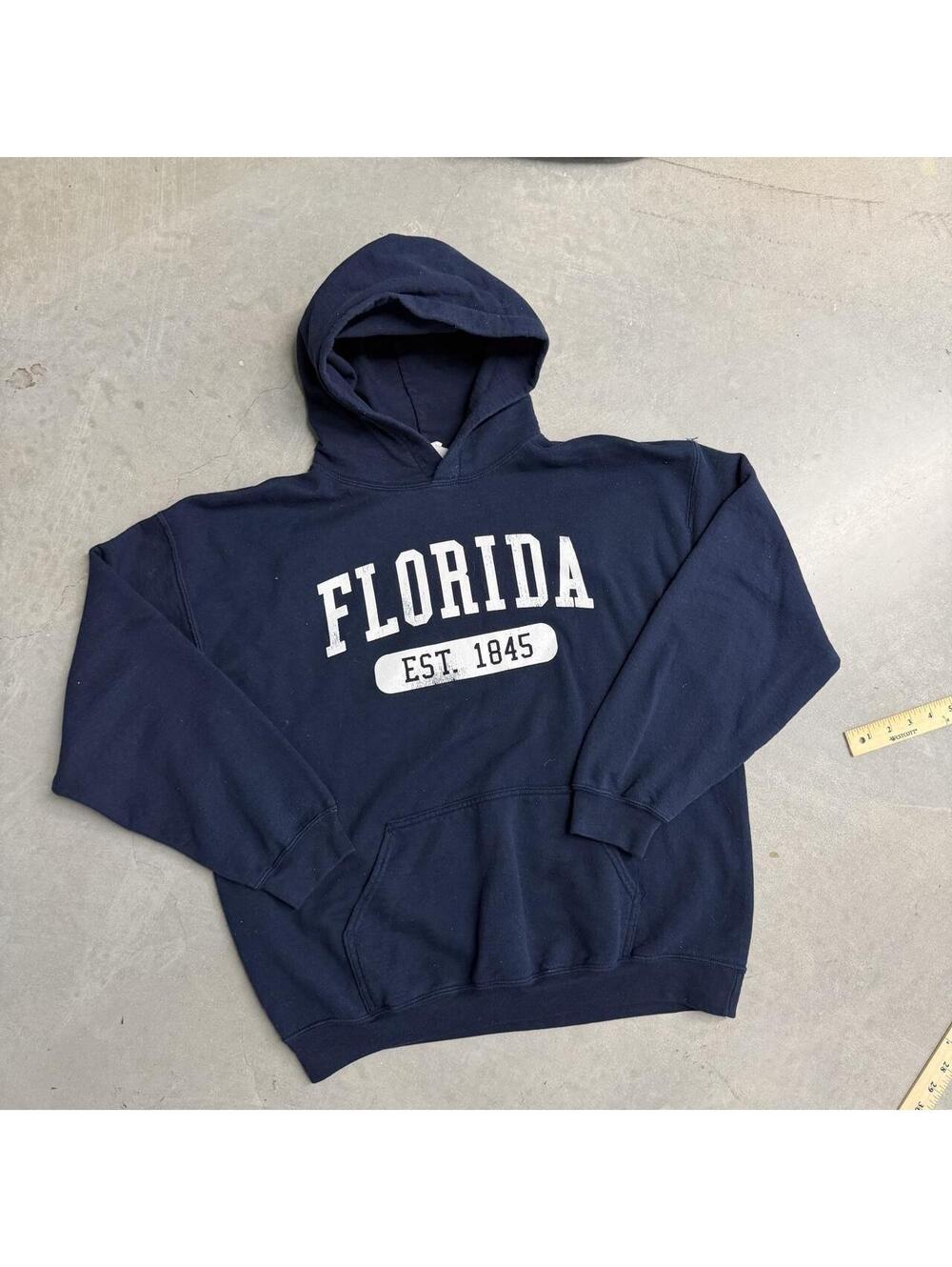2000s Florida EST. 1845 Navy Baggy Sweatshirt Sized XL